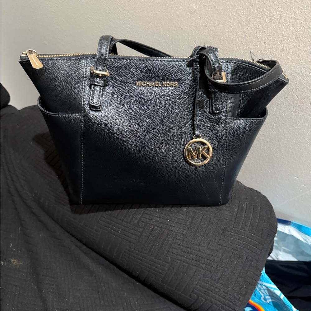 Michael Kors Navy Blue Tote Bag